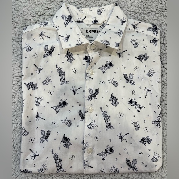 Express Other - short sleeve button down